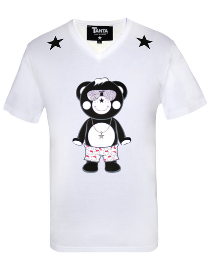 Diamonds Chappy Surfing in HELLO KITTY T-shirt